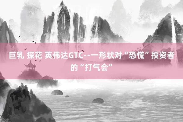 巨乳 探花 英伟达GTC--一形状对“恐慌”投资者的“打气会”