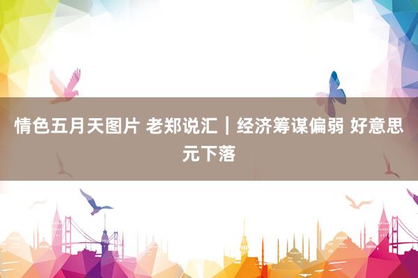 情色五月天图片 老郑说汇︱经济筹谋偏弱 好意思元下落