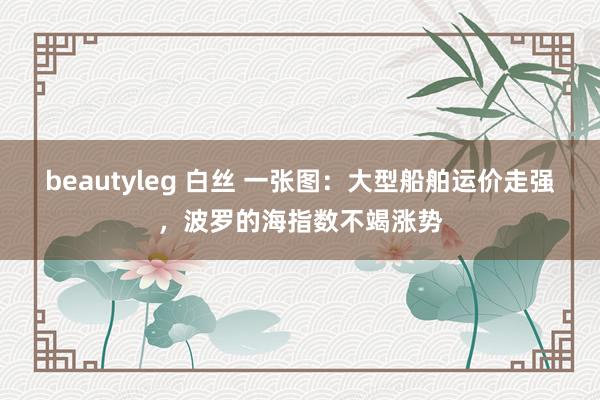 beautyleg 白丝 一张图：大型船舶运价走强，波罗的海指数不竭涨势